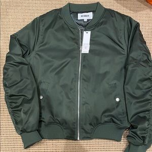 BB Dakota olive green bomber jacket with tags